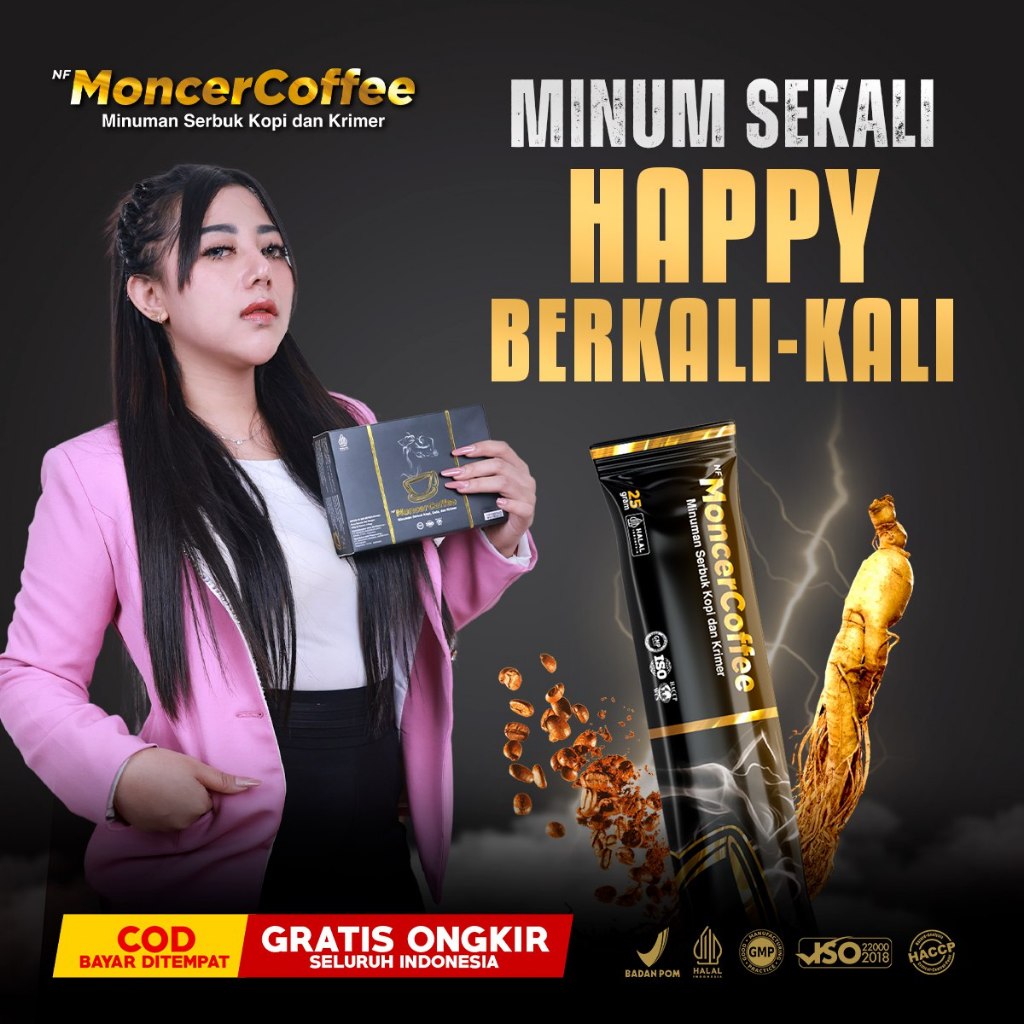 

NF Monnceer Coffee 100% Original 1 Box Isi 8 Sachet Halal Bpom Privasi Aman
