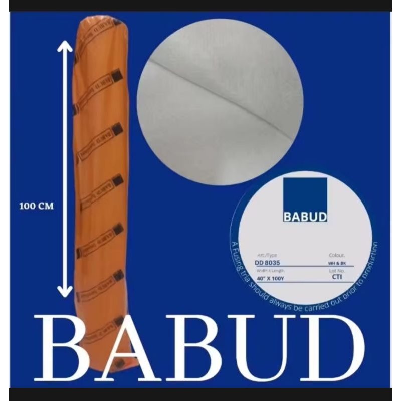 Kain Keras Viselin Non Woven DD 8035 BABUD Interlining