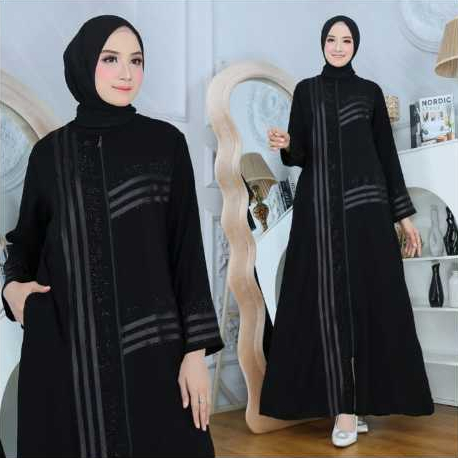 Gamis Abaya Hitam Arab lis 02