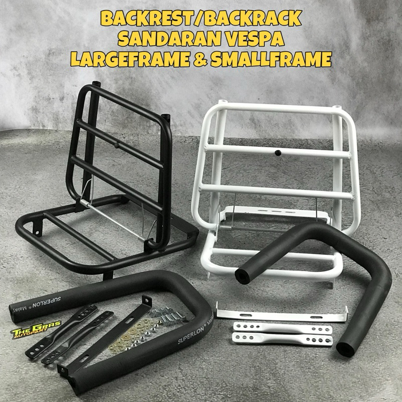 Backrack Backrest Vespa Px Super Excel Sprint Pts Vbb Backrack Senderan Vespa Model Vigano