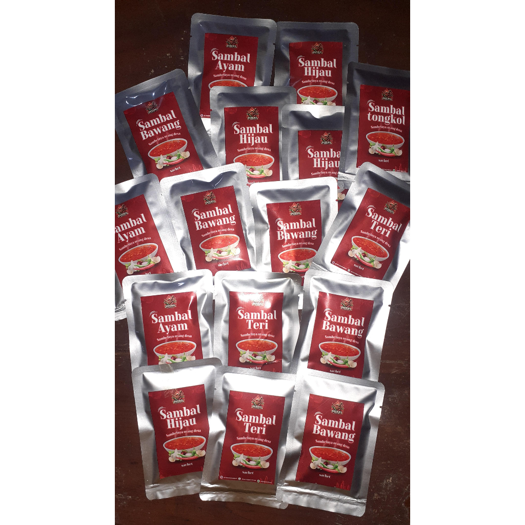 

Sambel Ndeso - Sambal Cumi/Tongkol/Teri/Ayam Suwir/Bawang/Hijau Khas Ndeso | 30gr