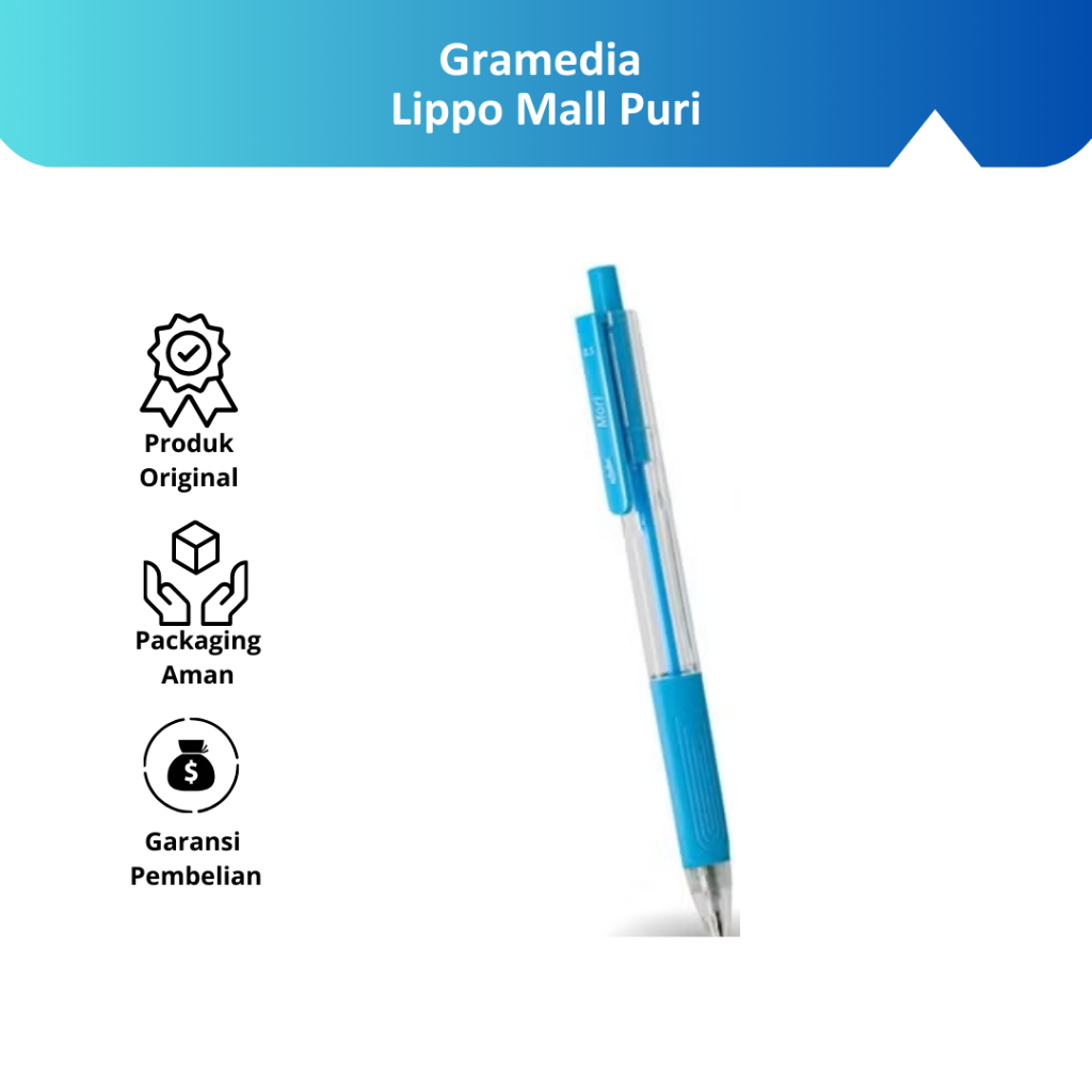 

Gramedia Lippo Mall Puri - Estudee Mori Mech.Pencil Trigrip 0.5 Blue Emp-182
