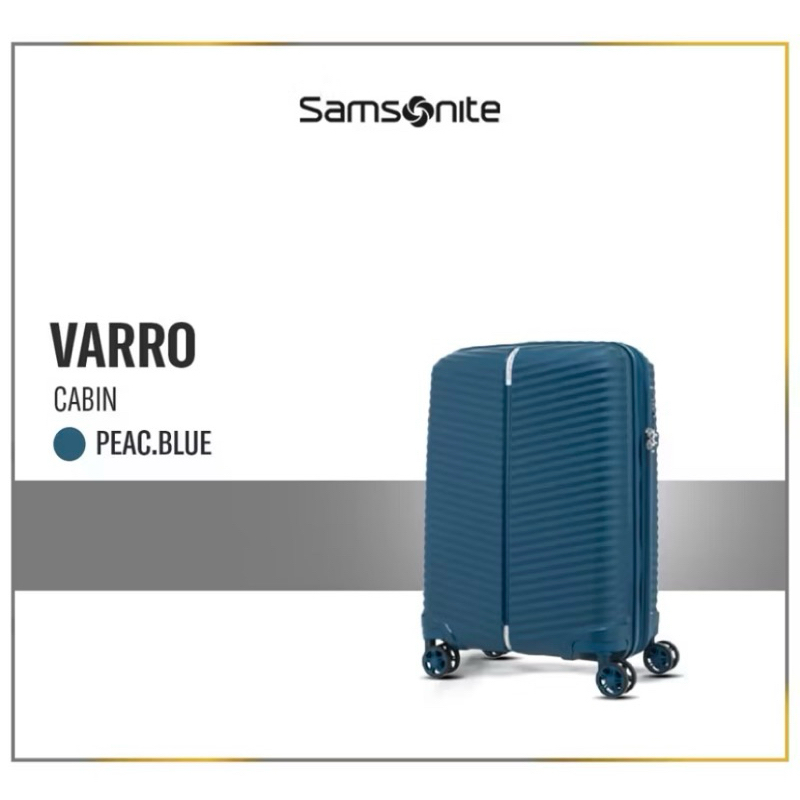 Samsonite Varro Koper HardcaseCabin/ 20inch peacock blue EXP TSA preloved koper bekas sekali pakai