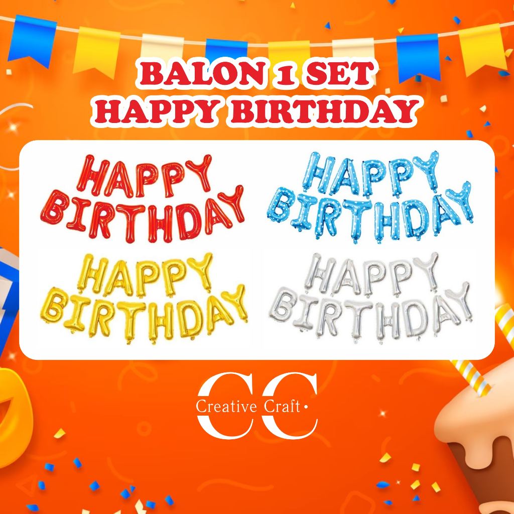 BALON SET HAPPY BIRTHDAY / BALON HAPPY BIRTHDAY