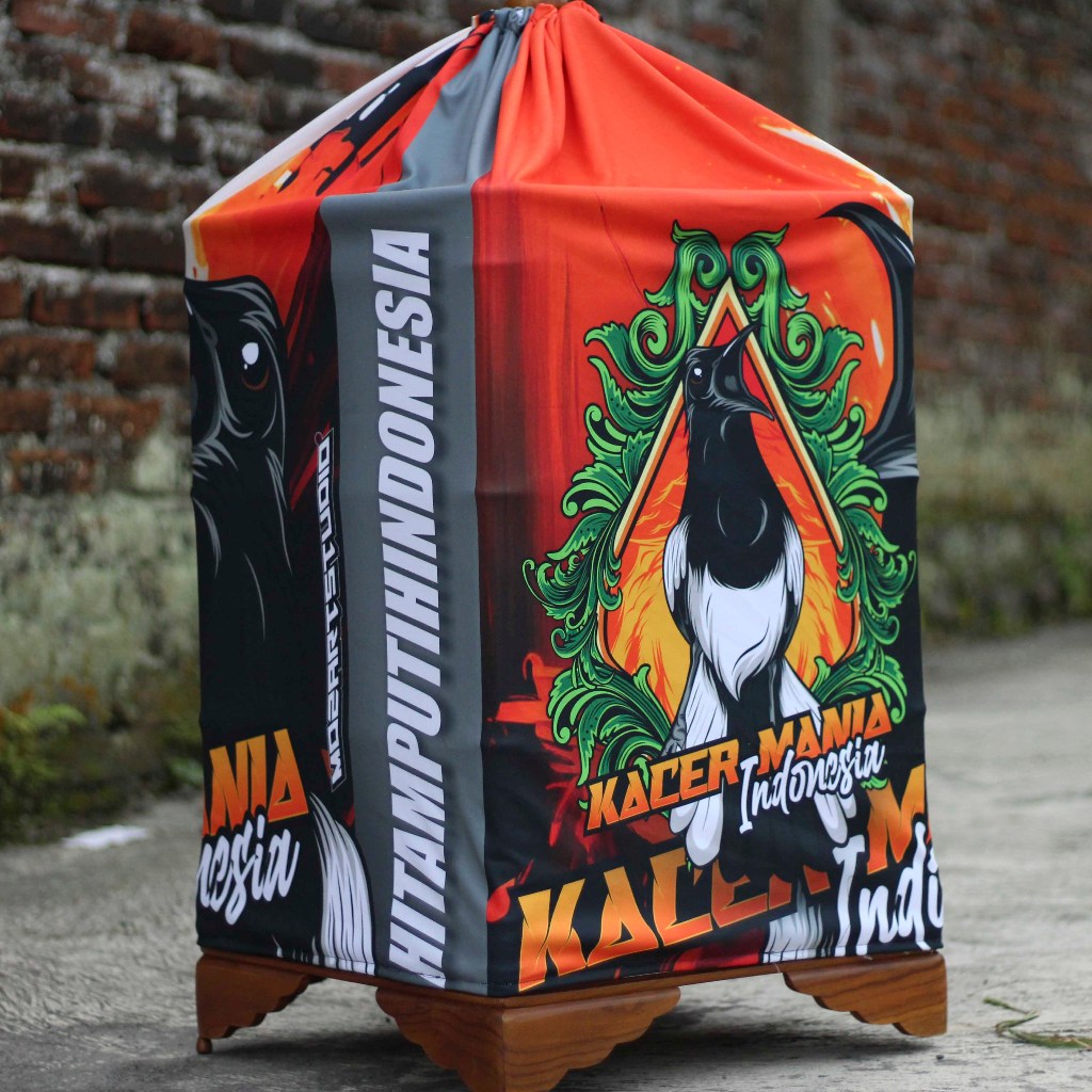 KRODONG PRINTING KERODONG SANGKAR FULL PRINTING UKURAN SANGKAR KOTAK NO 1 DOUBLE LAYER MOTIF KACER M