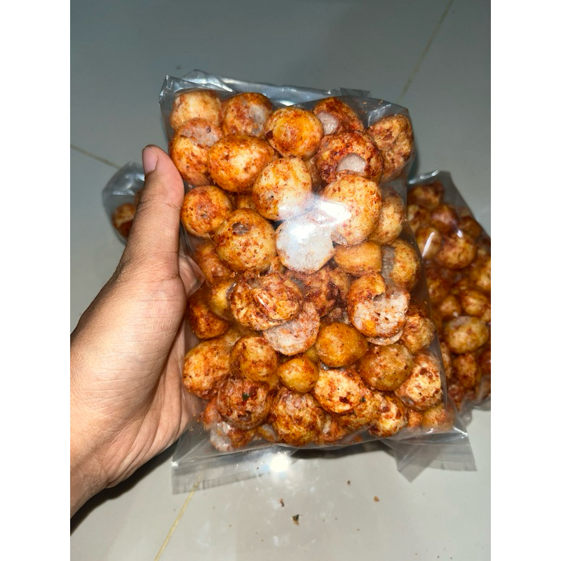 

kerupuk cimol pedas
