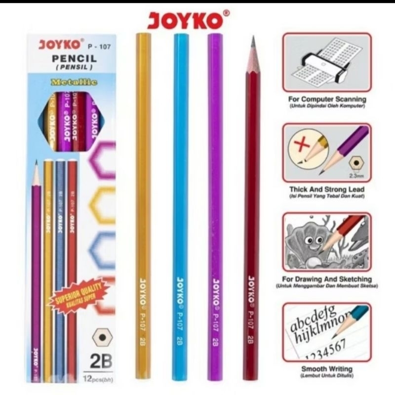 

PENCIL / PENSIL JOYKO P-107 2B