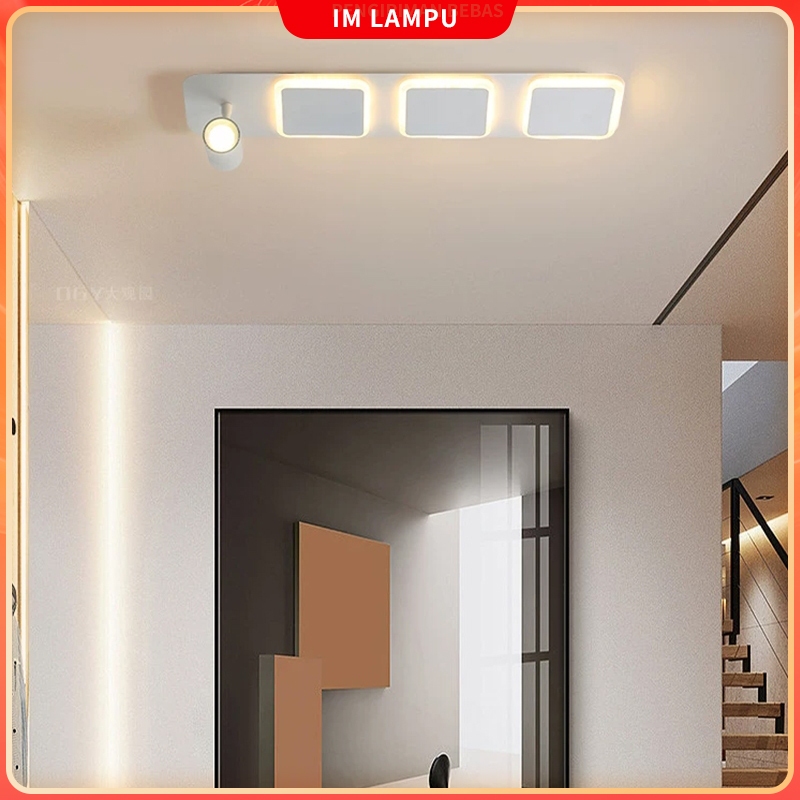 Lampu plafon panjang estetika teras/balkon/tangga/kamar mandi/kamar tidur lampu hias 3 warna