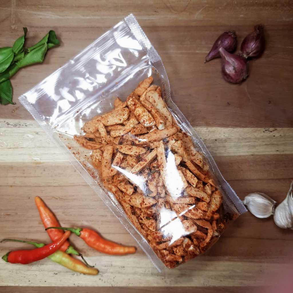 

Basreng Stik Pedas Daun 100gr