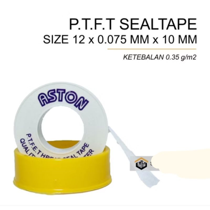 Lem Pipa isolasi Pipa Seal Tape Sealtape Solasi Siltep TBA Kran Air 12mm x 10m bukan Onda / Kran Air
