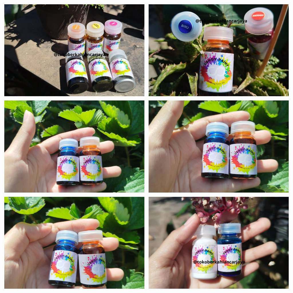 Cat Candy Chrome Cat Oles Velg  Cat Logam Permanen  Pewarna Logam  Cat Candy Paint 12,5 ML