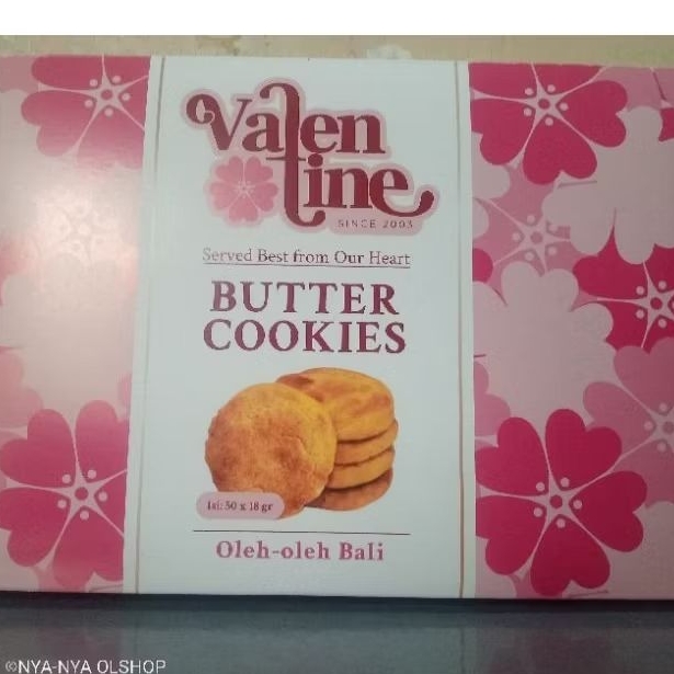 

PIE KACANG VALENTINE BUTTER COOKIES ISI KEMASAN 50 PCS/RAWAN REMUK //NO BUBBLE WRAP// INSTAN