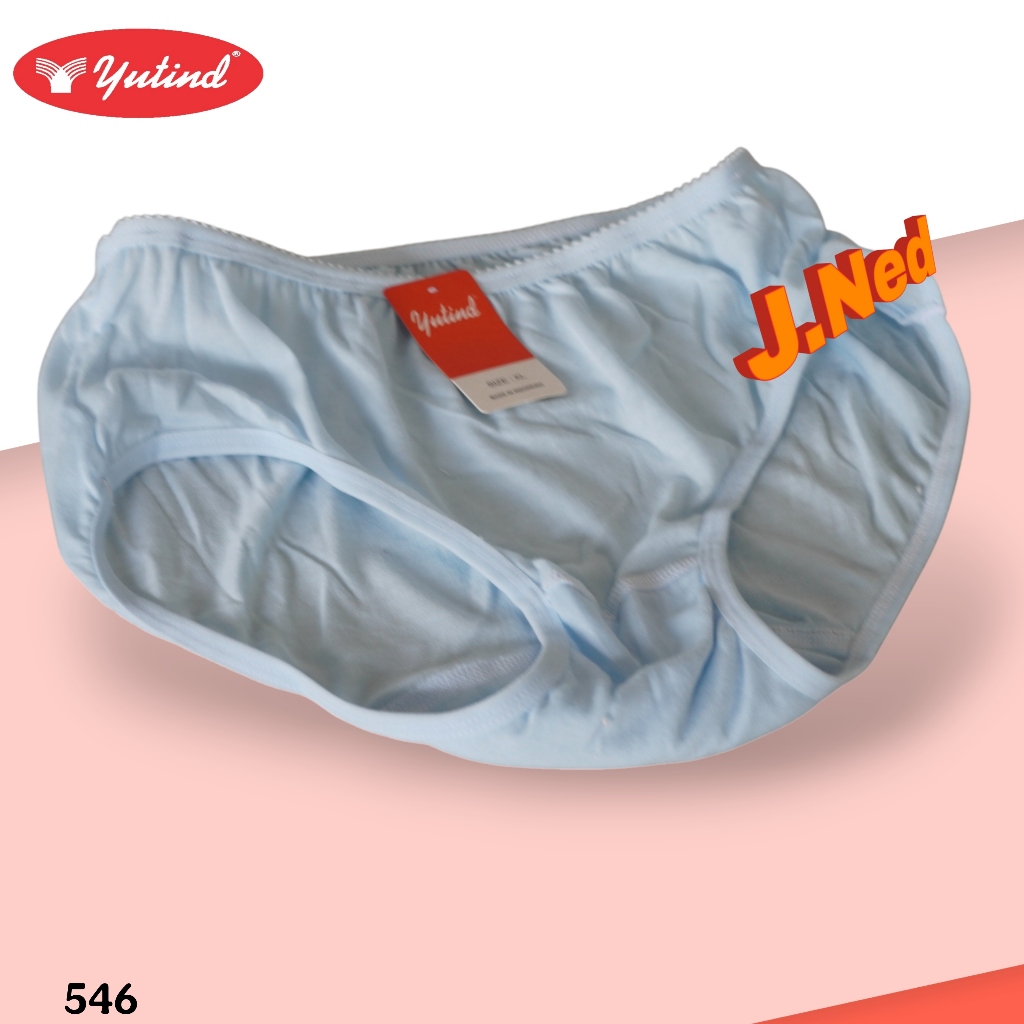 J546 (1 - 3 Pcs)  Yutind Celana Dalam Wanita Dewasa , Cd Wanita Yutind Warna Terang Size M L XL XXL
