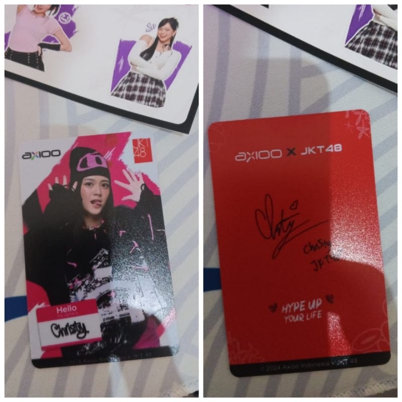 PC/id card OFC JKT48 x Axioo Christy+stiker