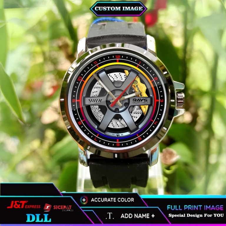 Jam Tangan Pria Volk Rays Te37 / Jam Tangan Volk Rays Te37 Custom Keren