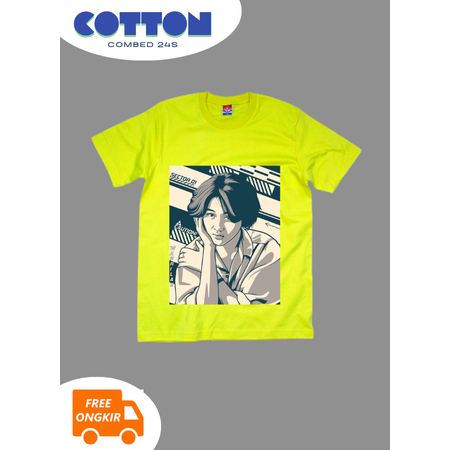 KAOS NIKE ARDILA PRIA WANITA REGULAR KUNING KENARI/ KAOS DISTRO LENGAN PENDEK S M L XL COMBED 24S