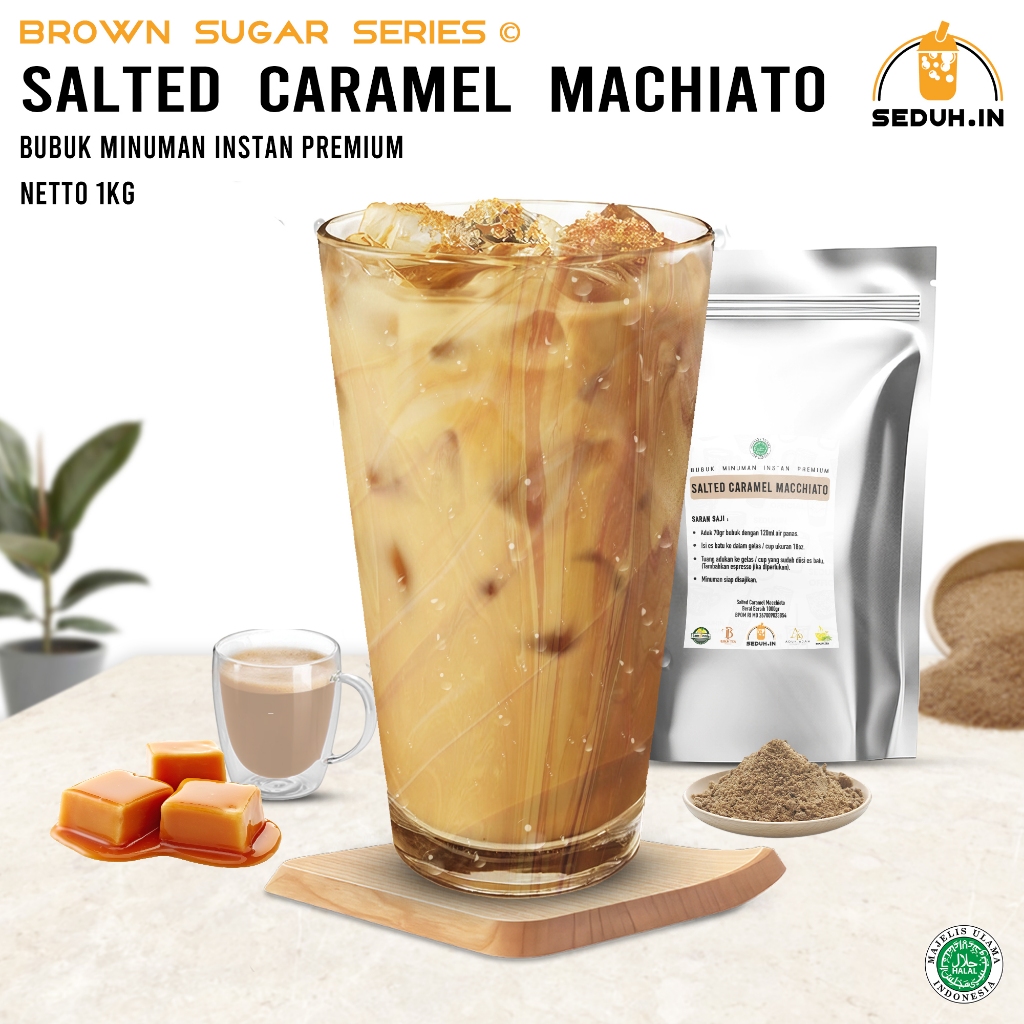 

darmavanss - seduhin bubuk minuman salted caramel macchiato 1kg premium cafe