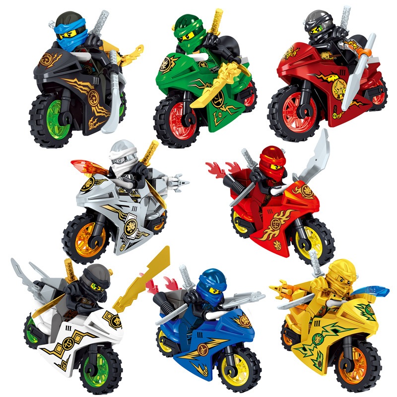 TERMURAH! MAINAN BRICKS ANAK / KOLEKSI MERAKIT BRICK ANAK KARAKTER NINJA + MOTOR BALAP KEREN ATK