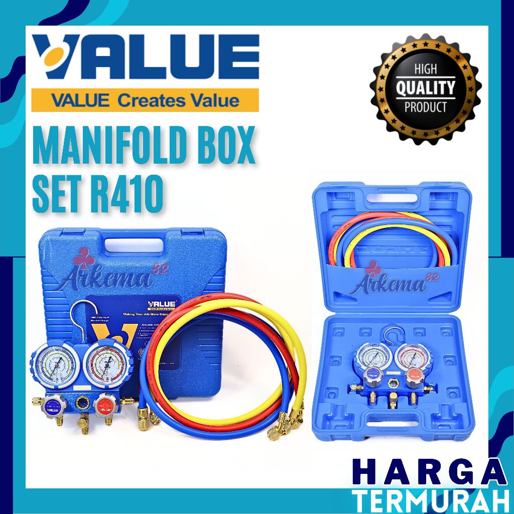MANIFOLD DOUBLE SET R410 VALUE | MANIFOLD DOUBLE R410A VALUE VMG-2-R410A-B / MANIFOLD VALUE R410