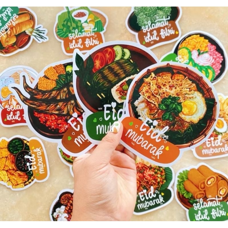 

(6pcs) angpao lucu 3d food /ampau idulfitri/amplop lebaran motif makanan 2024
