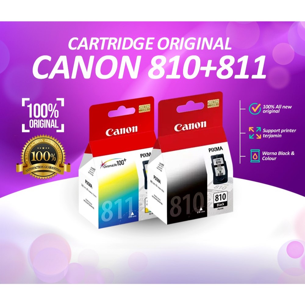 TINTA CATRIDGE CANON  PG810/811 Warna Hitam Original iP2770, iP2772