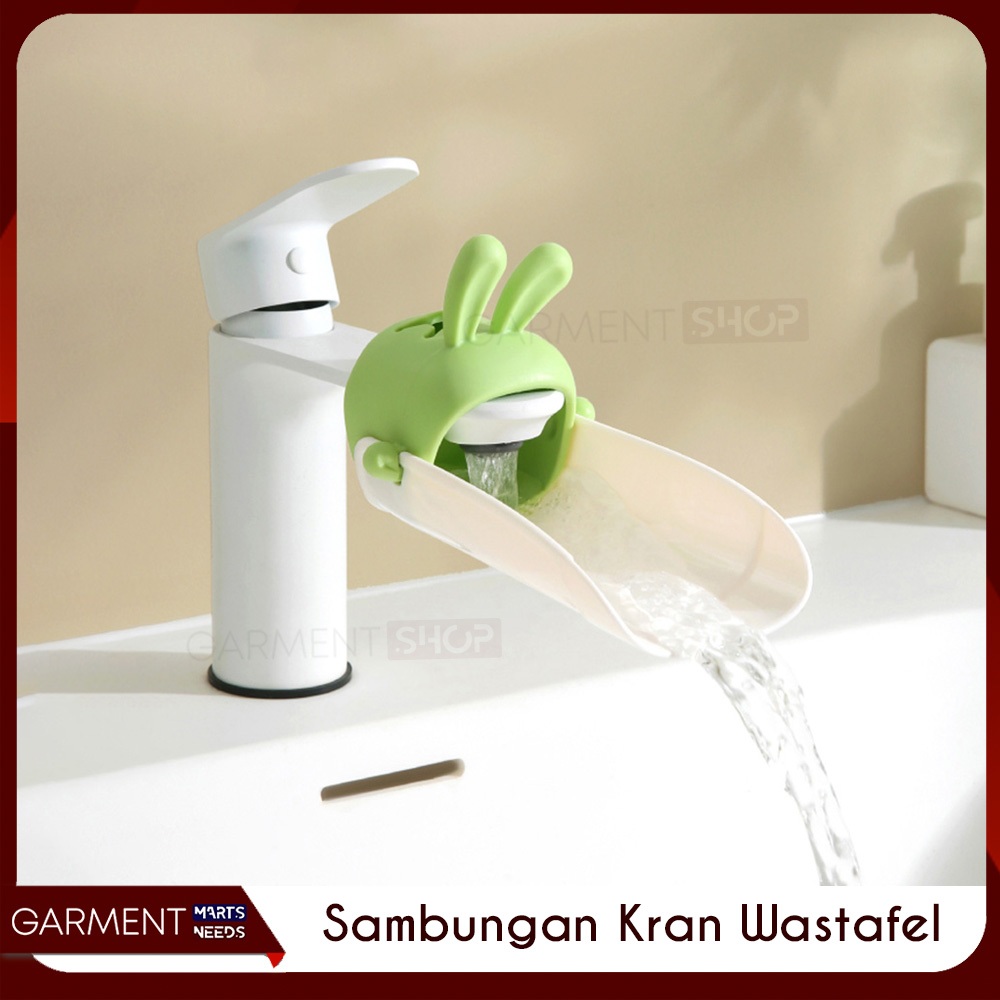 JANGKER - Penyambung Kran Cuci Tangan Wastafel Silikon Karakter Lucu Pemanjang Kran Faucet Extender