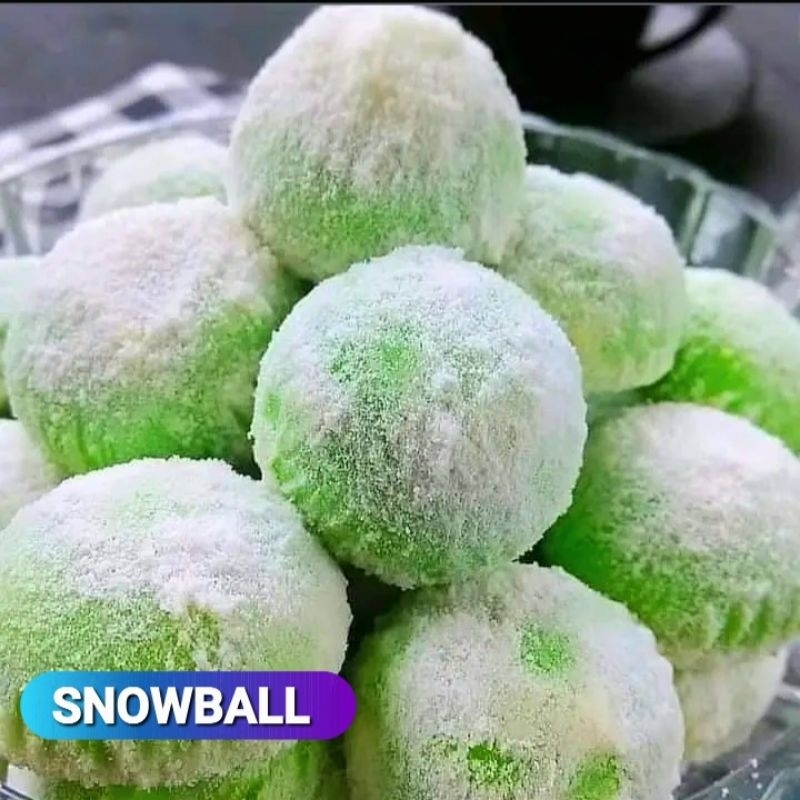

KUE KERING - SNOWBALL PANDAN - TOPLES MIKA UKURAN 250 gr - BISA COD,MURAH,HALAL,ENAK
