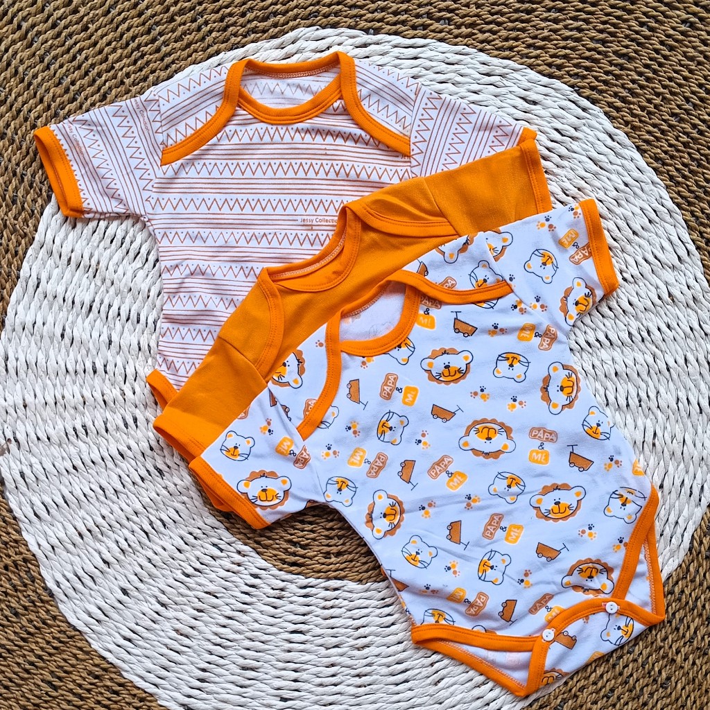 3 Pcs Jumper Bayi Paket Lahiran SNI Bulan Kado Baby New Born Bayi Perempuan Laki Laki Set Kaos Bayi 