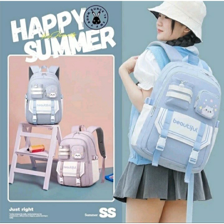 Tas sekolah anak perempuan SD SMP SMA/Tas sekolah anak cewek murah/Tas ransel sekolah premium/Tas se