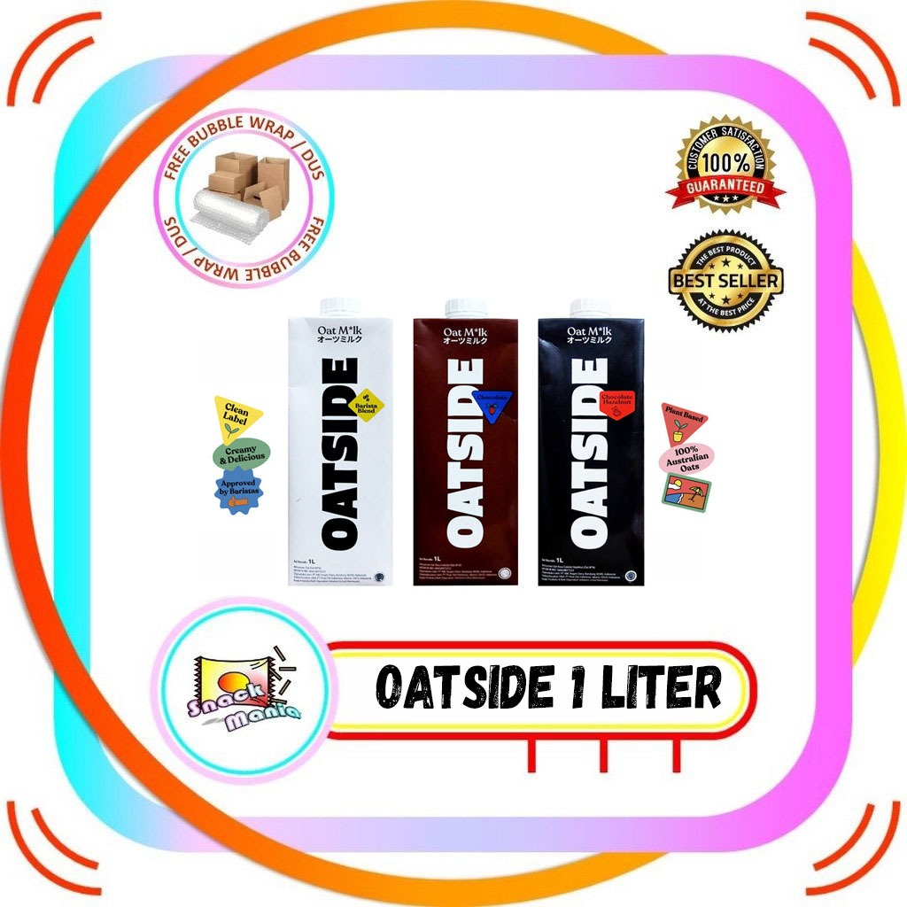 

Oatside Susu Oat Milk Barista - Chocolate Coklat - Choco Hazelnut 1 L