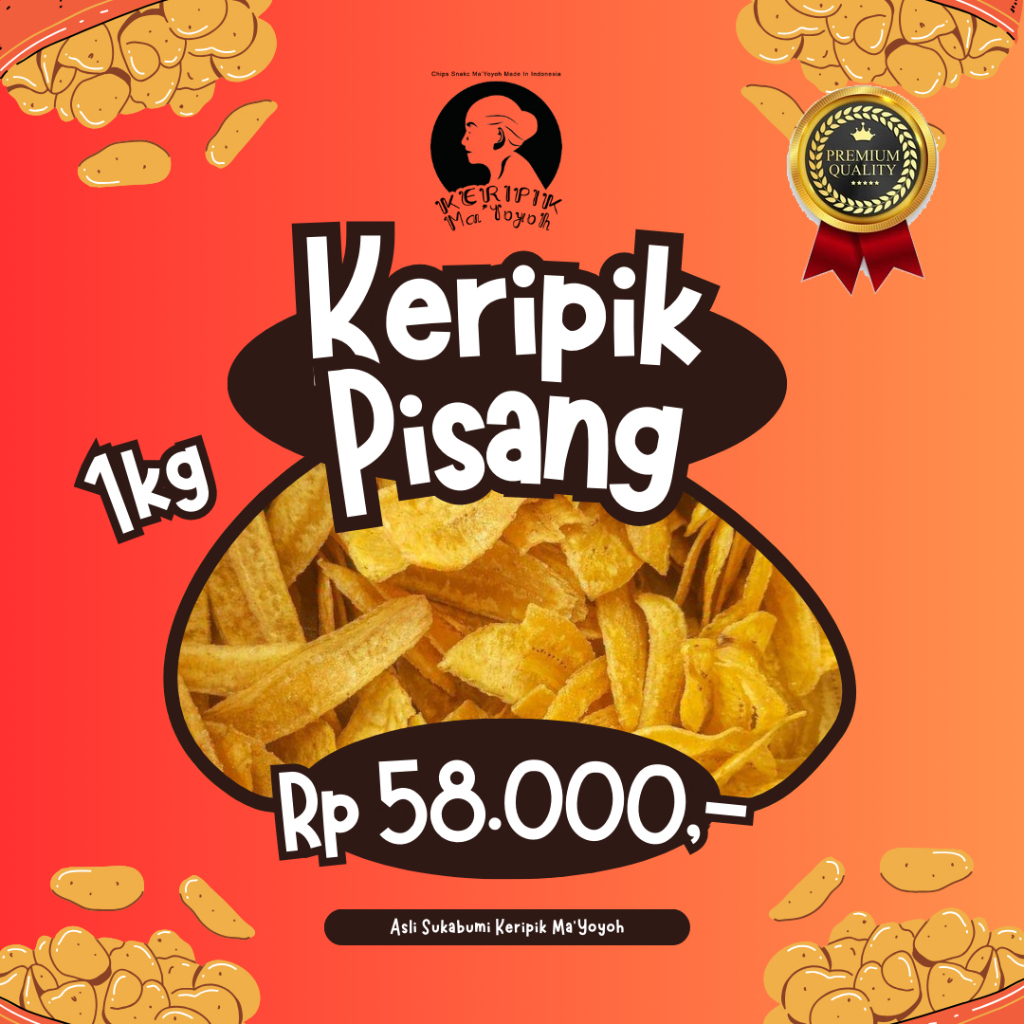 

BEST SELLER Keripik Lantak 1kg/Keripik Pisang Ma Yoyoh Sukabumi No.1