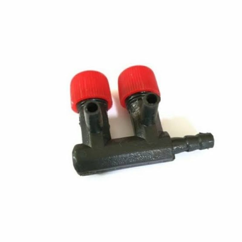 keran aerator aquarium 2 lubang / Valve aerator aquarium