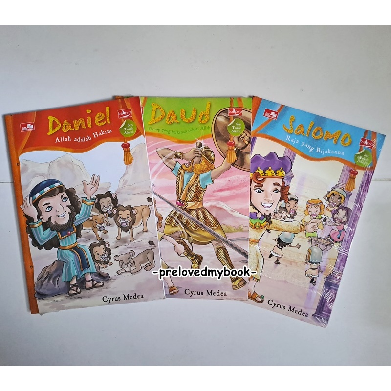 [SEGEL-ORIGINAL] Buku Anak Kumpulan Cerita Tokoh Alkitab : Daud / Salomo / Daniel