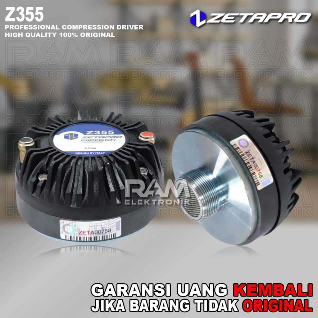 Driver Tweeter Tweter Twiter ZETAPRO Z355 Z 355 Original 100 Watt TU2T