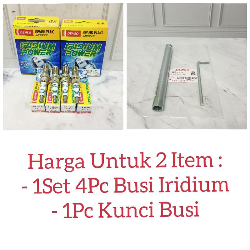 Busi Iridium Power + Kunci Busi Mitsubishi Etios Valco Original