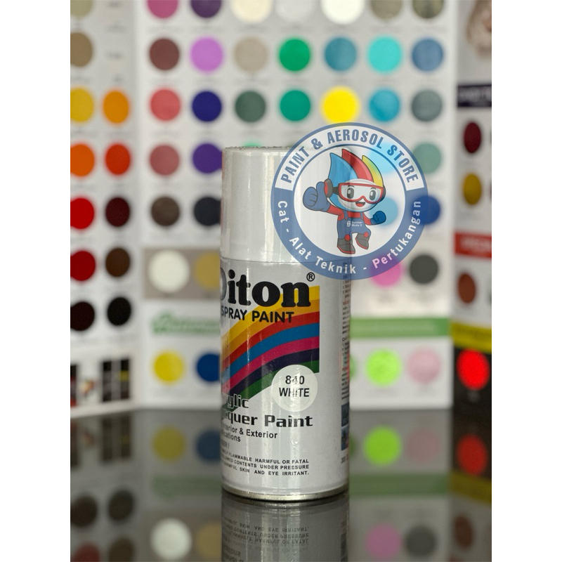 Pilox Cat Semprot DITON SOLID 300 CC PUTIH/WHITE