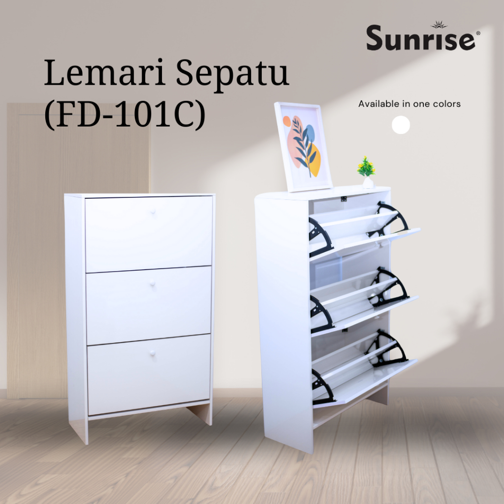Sunrise Lemari Sepatu 3 Susun UPVC