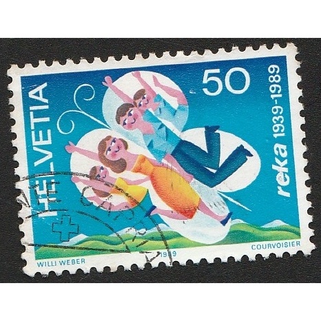 

A 11372 SATU BUAH PRANGKO HELVETIA SWISS NOMINAL 50C TEMA REKA 1933-1989 DENGAN KONDISI SUDAH ADA CAP