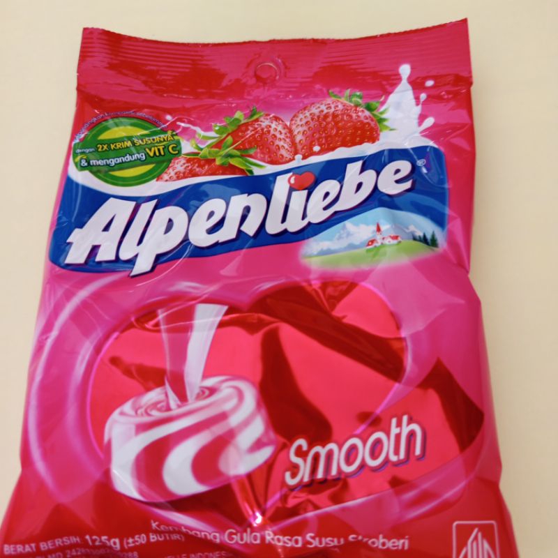 

Permen Alpenliebe strawberry 125 gr 50 butir