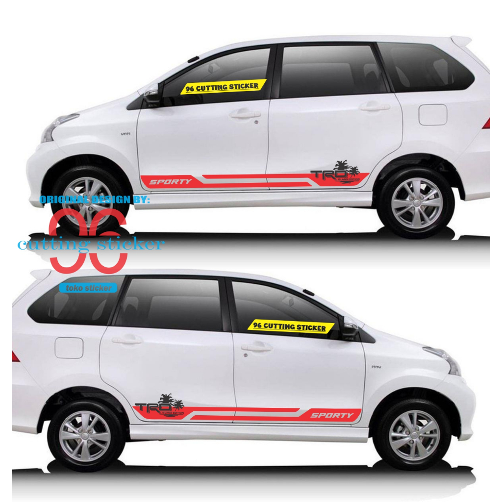 sticker variasi  mobil Avanza cutting sticker mobil Avanza terbaru