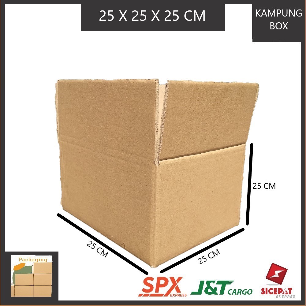 

KARDUS PACKING SINGGLE WALL UKURAN P25xL25xT25