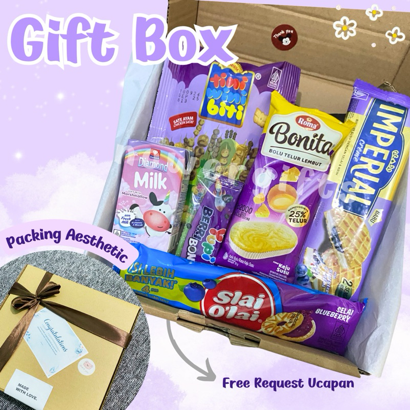 

Gift Box Snack/ Hampers Snack Kado Utah Sidang Wisuda