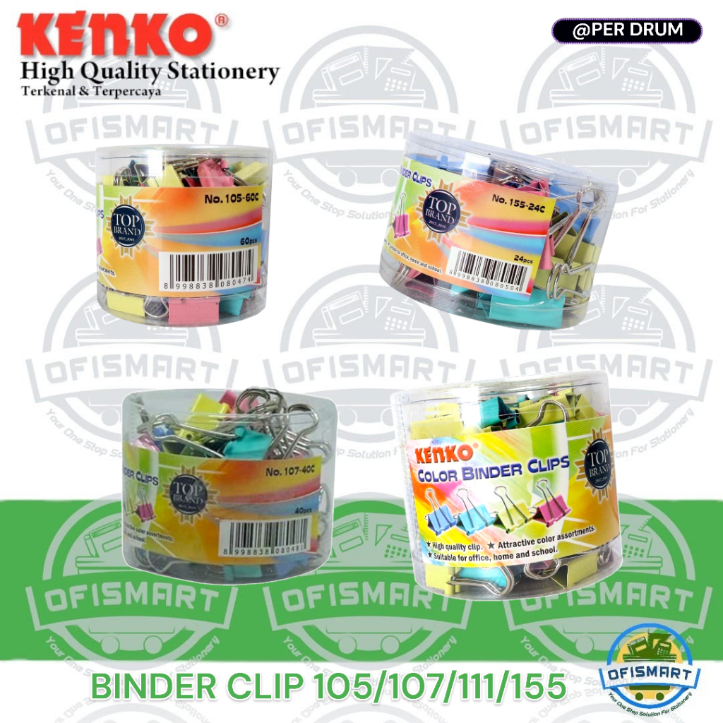

Kenko Binder Color Clips Penjepit Kertas | @ Per DRUM