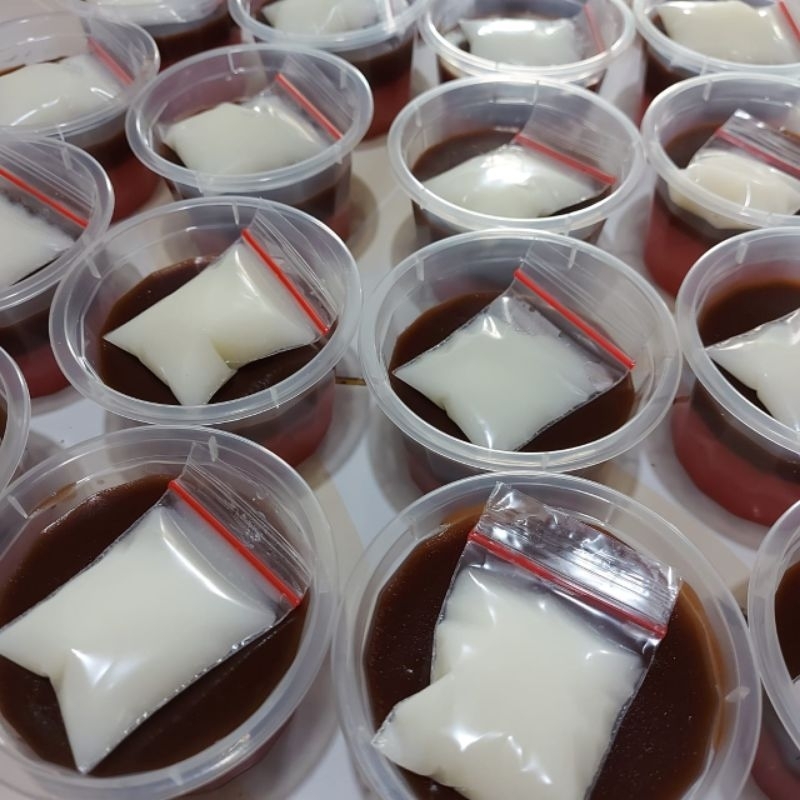 

pudding cup dengan Vla susu 80ml