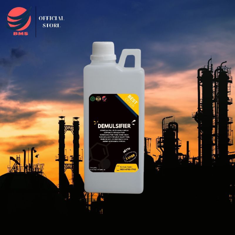 DEMULSIFIER 1 L | EFEKTIF MEMISAHKAN EMULSI MINYAK DENGAN AIR | BUMI MANDIRI SAKTITAMA STORE