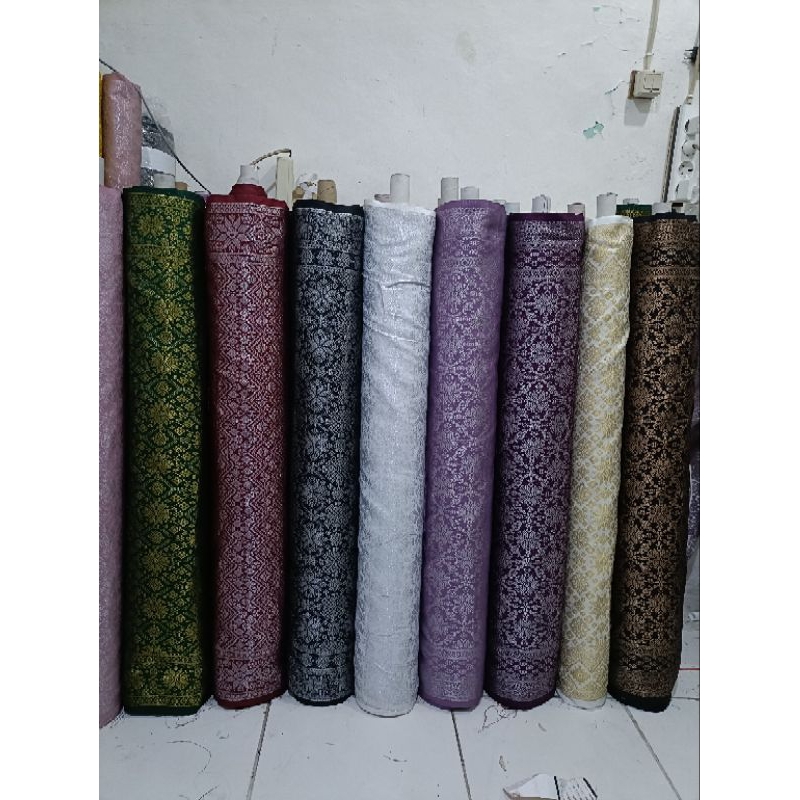 harga per 1 roll kain songket Palembang