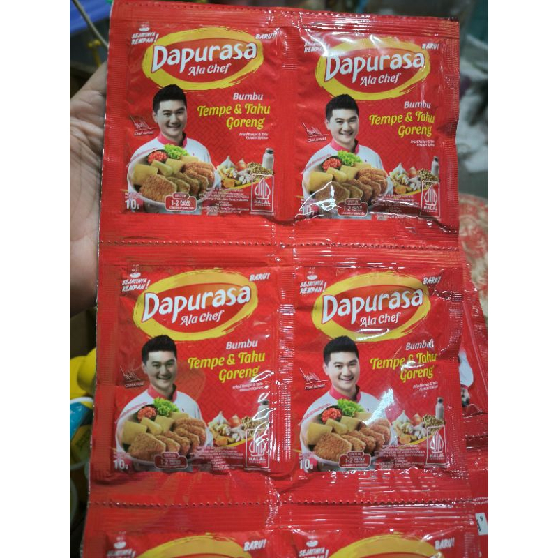 

1 Renceng Dapurasa Ala Chef Bumbu Tempe & Tahu Goreng isi 10 Sachet x 10 Gram