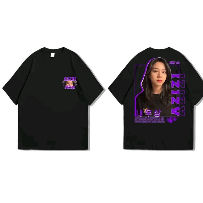 KAOS JKT48 AZIZI MOTIF UNGU