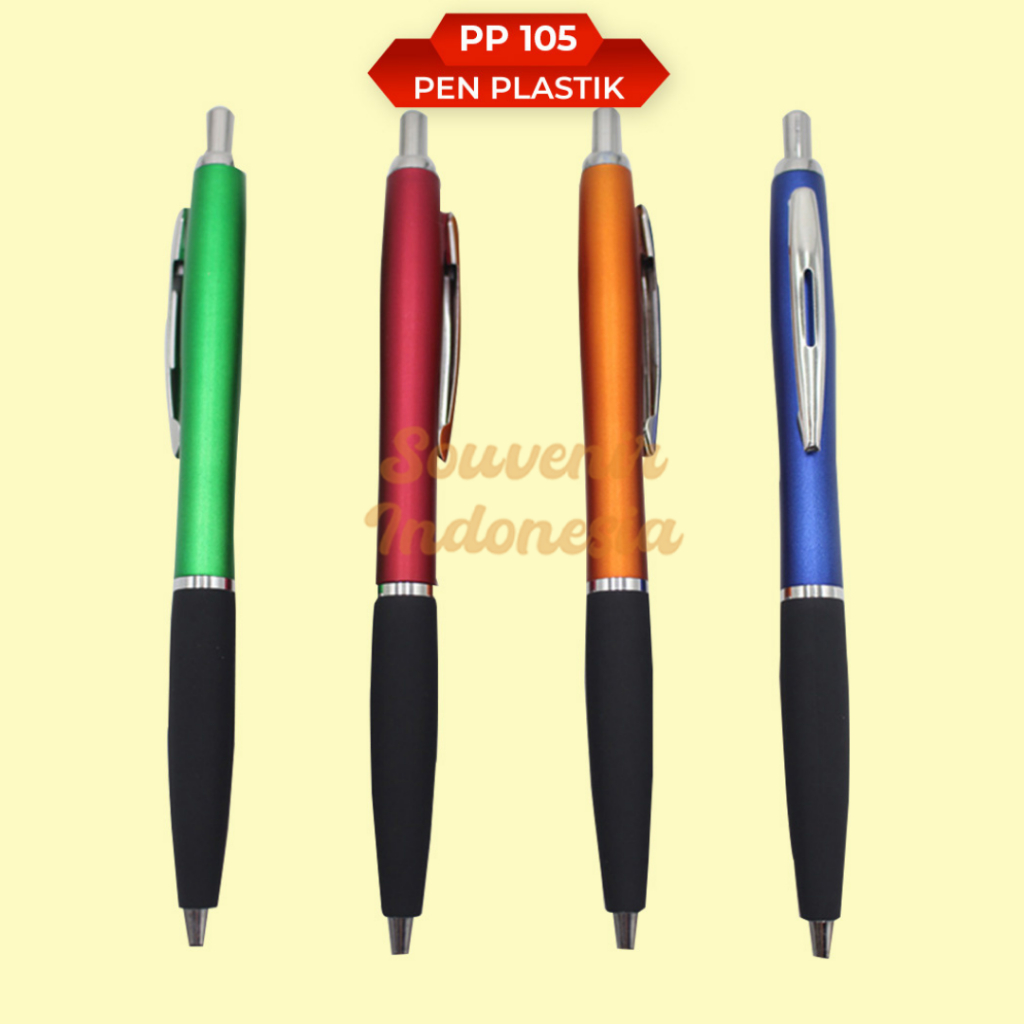 

Pulpen Touch Screen Souvenir Custom Pen Plastik Logo Brand PP 105