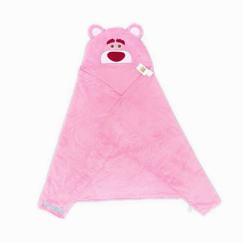 Miniso Lotso Hoodie Blanket / Selimut dengan penutup kepala